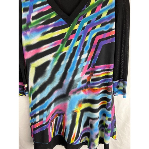 Lior Paris Multi Colored Tunic, Medium - Picture 3 of 10